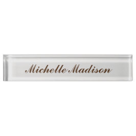 Duidelijke minimalistische moderne handschriftkall naambordje