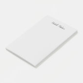 Duidelijke minimalistische moderne handschriftkall post-it® notes (Schuin)