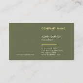 Duidelijke Moderne Professionele Luxe Premium Dikk Visitekaartje (Achterkant)