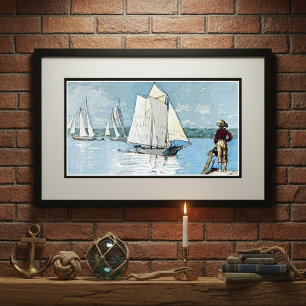 Duidelijke Sailing Harbour Winslow Homer Poster