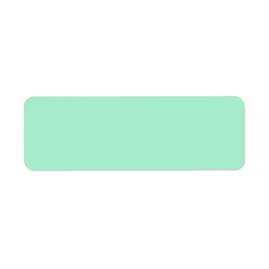 Duidelijke stevige kleur mint groene achtergrond b etiket (Voorkant)