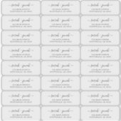 Duidelijke Transparante etiketten van het Adres va Sticker (Voorkant)