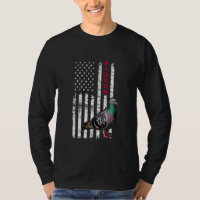 Duif Amerikaanse vlag Duif Vogel Gift T-shirt USA