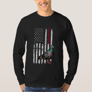 Duif Amerikaanse vlag Duif Vogel Gift T-shirt USA