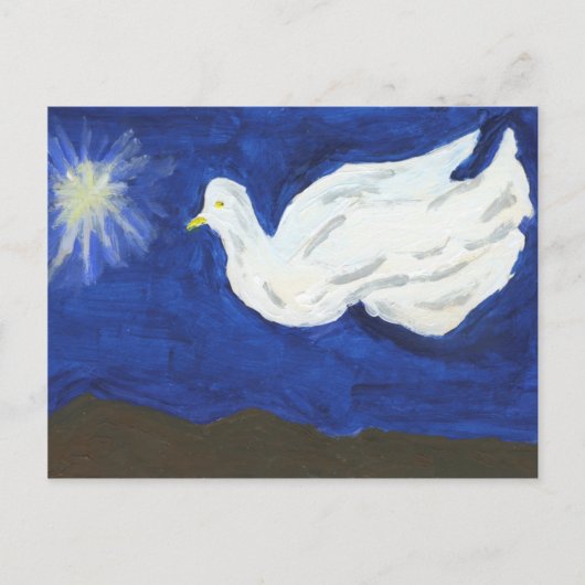 duif briefkaart (Voorkant)