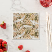 Duif en Lily Bloemenprint Servet (Insitu)