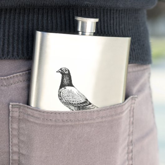 duif heupfles (Voorbeeld)