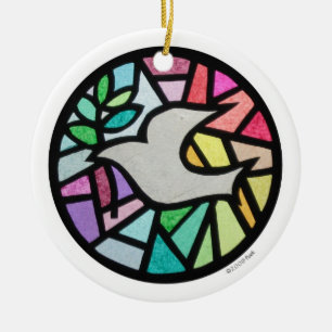 duif keramisch ornament