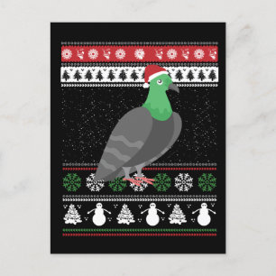 Duif - Kerstduif Lelijke Kerst Briefkaart