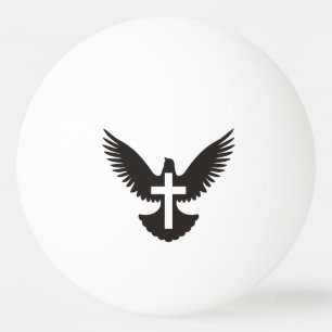 Duif met Cross Ping Pong Ball