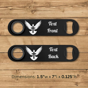 Duif met kruis flesopener speed flessenopener