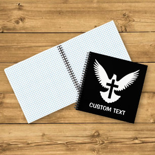 Duif met kruis notitieboek