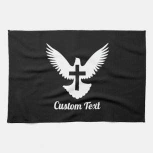 Duif met Kruishanddoek Theedoek