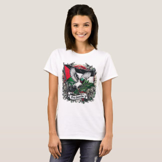 Duif met olijfblad vrij Palestina Vlag T-shirt