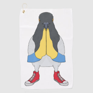 Duif met Schoenen Golfhanddoek