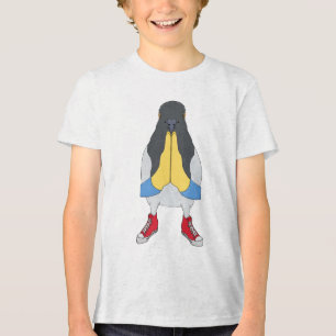 Duif met Schoenen Tri-Blend Shirt
