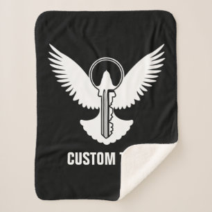 Duif met sleutel sherpa deken