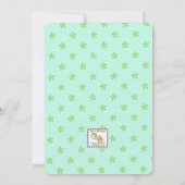 Duif op tak Blauwe Toewijding Uitnodiging (Achterkant)