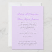 Duif paarse lint paar foto bruiloft uitnodiging (Achterkant)