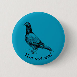 duif ronde button 5,7 cm