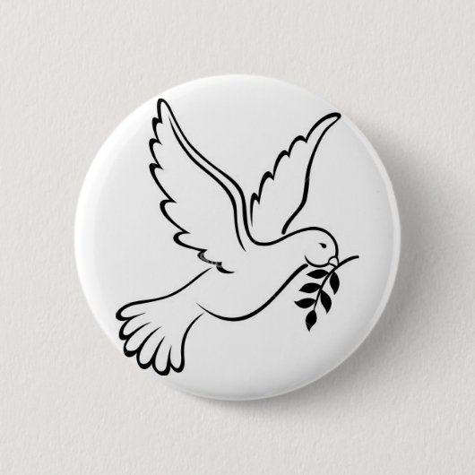 duif ronde button 5,7 cm (Voorkant)