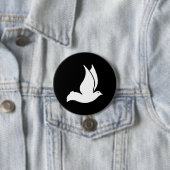 duif ronde button 7,6 cm (In situ)