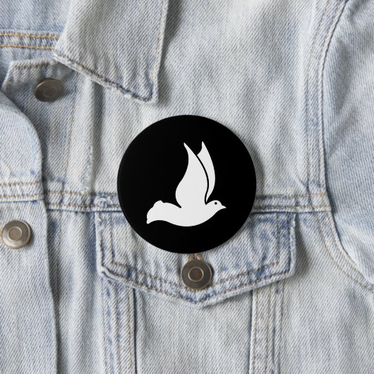 duif ronde button 7,6 cm (In situ)