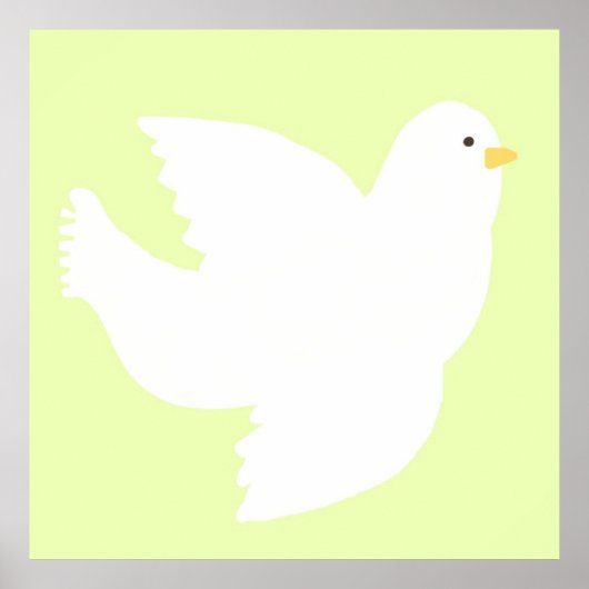 duif schilderkunst poster (Voorkant)