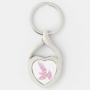 duif sleutelhanger
