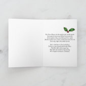 DUIF VAN DE KERSTKAART VAN DE VREDE FEESTDAGEN KAART (Binnen)