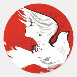 Duif van een vrouw - Stickers