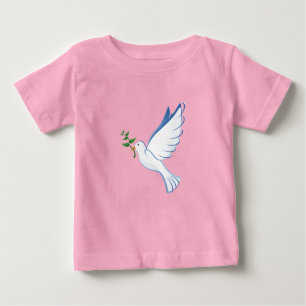 Duif van het T - shirt van het Baby van de Vrede