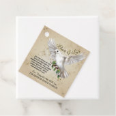 Duif van Vrede Gepersonaliseerde Schriftuurtekst Bedankjes Labels (In situ)