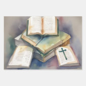 Duif van Vrede & Kruis Grace Inpakpapier Vel (Voorkant 3)