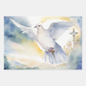 Duif van Vrede & Kruis Grace Inpakpapier Vel (Voorkant 2)