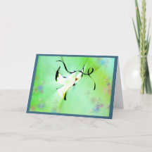 Duif van vrede met een lint