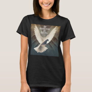 Duif van vrede T-shirt, Matteüs 10:16 T-shirt