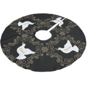 Duif van vrede zwart-wit kerstboom rok (Gekanteld)