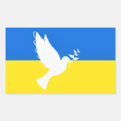 Duif van Vredessteun Oekraïense Stickers - Freedom (Voorkant)
