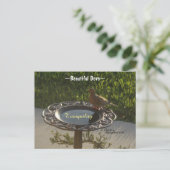 Duif vogelbad rust Spiegeland Briefkaart (Staand voorkant)