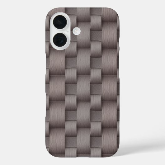 Duifgrijs & Stof Roze Zijde Weef Textuur Patroon Case-Mate iPhone Case (Achterkant)