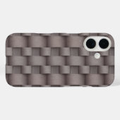 Duifgrijs & Stof Roze Zijde Weef Textuur Patroon Case-Mate iPhone Case (Achterkant (horizontaal))