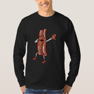 Duifsnede van varkensdabbing Bacon Sunbril Dance T-shirt