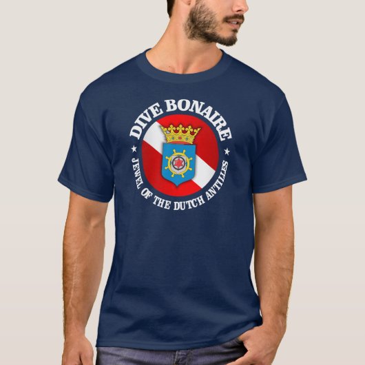Duik Bonaire (rood) Kleding T-shirt (Voorkant)