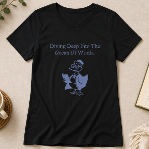Duik diep in oceaan van woorden Boekliefhebber ont T-shirt