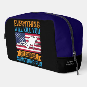 Duik diep met een vreugdevolle geest toilettasje