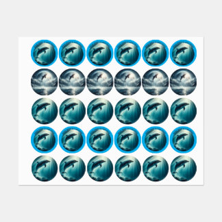 Duik diepe live gratis dolfijn labels