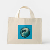 Duik diepe live gratis dolfijn mini tote bag (Achterkant)