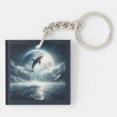 Duik diepe live gratis dolfijn sleutelhanger (Achterkant)