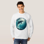 Duik diepe live gratis dolfijn t-shirt (Voorkant volledig)